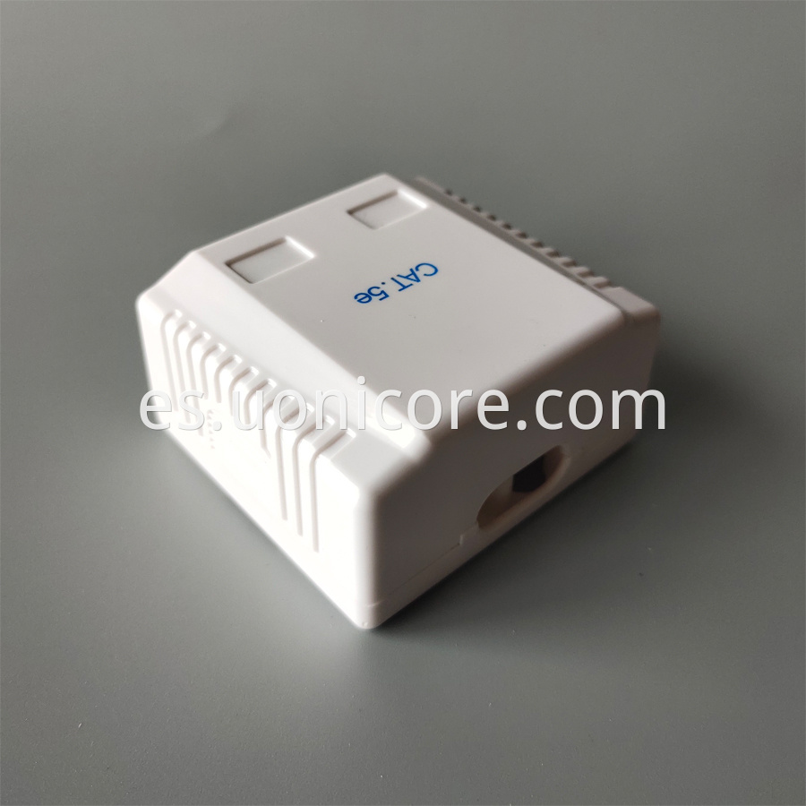 cat5e double ports surface mount box